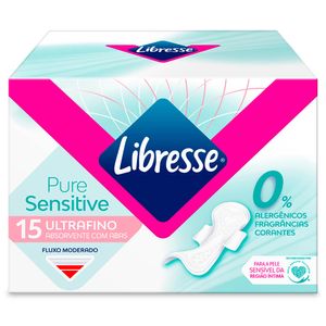 Absorvente com Abas Ultrafino Pure Sensitive Libresse®