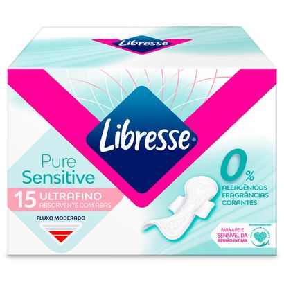 Absorvente com Abas Ultrafino Pure Sensitive Libresse®
