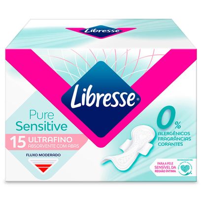 Absorvente com Abas Ultrafino Pure Sensitive Libresse®