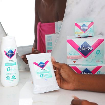 Lenço Umedecido Íntimo Pure Sensitive Libresse®