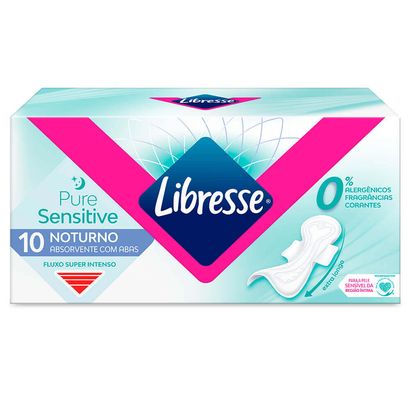 Absorvente Noturno Regular Pure Sensitive Libresse®