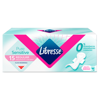 Absorvente com Abas Regular Pure Sensitive Libresse®