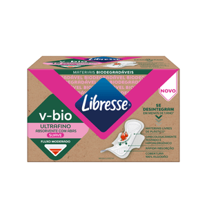 Absorvente Ultrafino Biodegradável Libresse® V-Bio